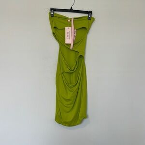 Oh Polly strapless cutout dress size US 6 UK 10